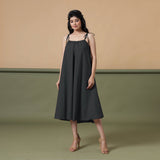 6-Way Convertible Black Tie-Dye Cotton Skirt Dress