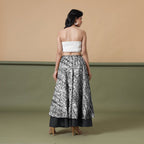 6-Way Convertible Black Tie-Dye Cotton Skirt Dress