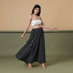 6-Way Convertible Black Tie-Dye Cotton Skirt Dress