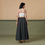 6-Way Convertible Black Tie-Dye Cotton Skirt Dress