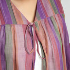 Front Detail of a Model wearing Reversible Breezy Cotton Outerwear