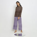 Brown Cotton Linen Full Sleeve Button-Down Shirt