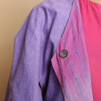 Close View of a Model wearing Mangalgiri Reversible Cotton Cape
