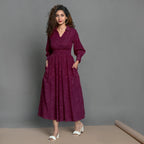 Mulberry Handspun Cotton Maxi Skater Dress