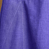 Purple Cotton Poplin Elasticated Midi Cami Dress