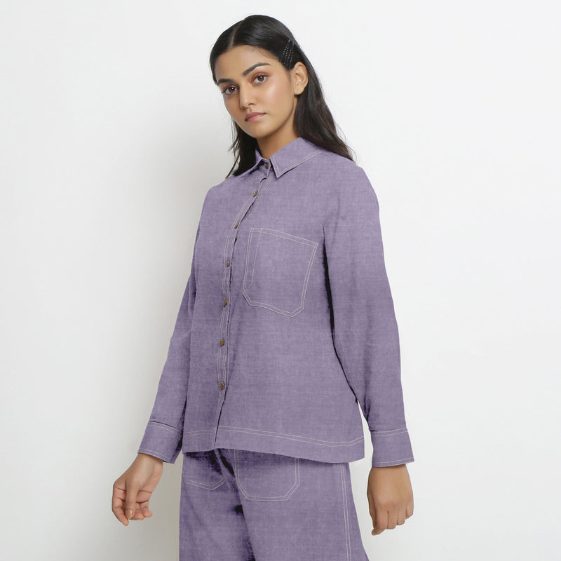 Wisteria Cotton Linen Full Sleeve Button-Down Shirt