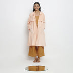 Front View of a Model wearing Comfy Handspun Cotton 3-Piece Set