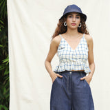 Indigo Cotton Denim Bucket Hat